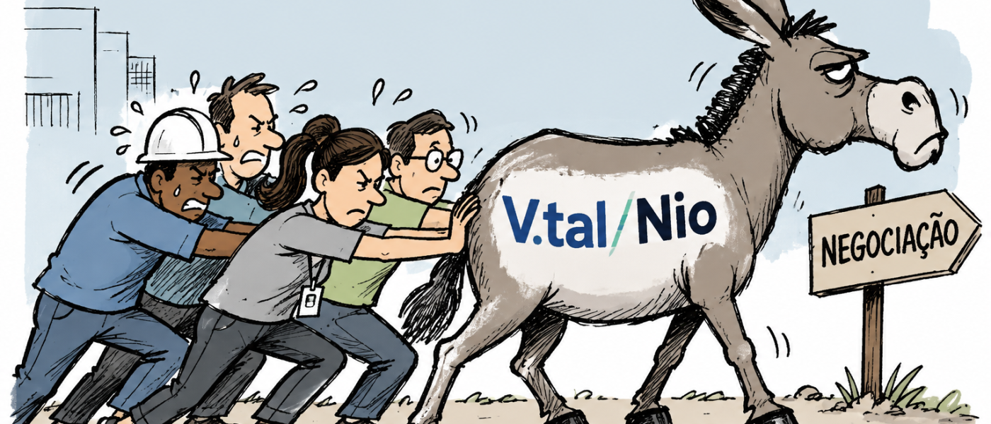 V.tal/Nio: negociação emperrada e proposta de 2% é insuficiente