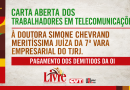 CARTA ABERTA DOS TRABALHADORES EM TELECOMUNICAÇÕES CARTA ABERTA DOS TRABALHADORES EM TELECOMUNICAÇÕES
